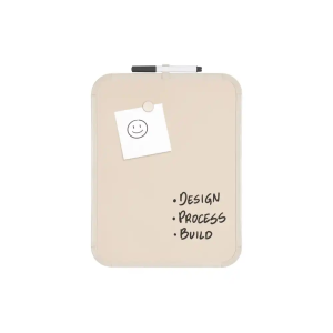Pizarra blanca bi-office easy magnetica con rotulador color beige 279x355 mm