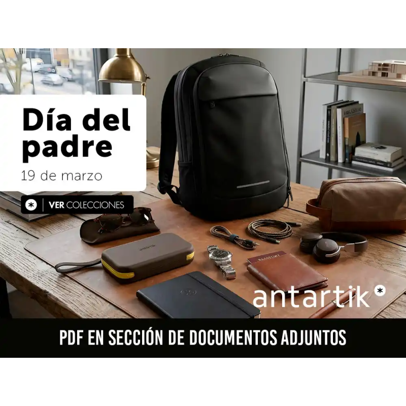 Lote antartik dia del padre 2026 34 piezas + 2 cartelas diseño + 10 postales + display antartik