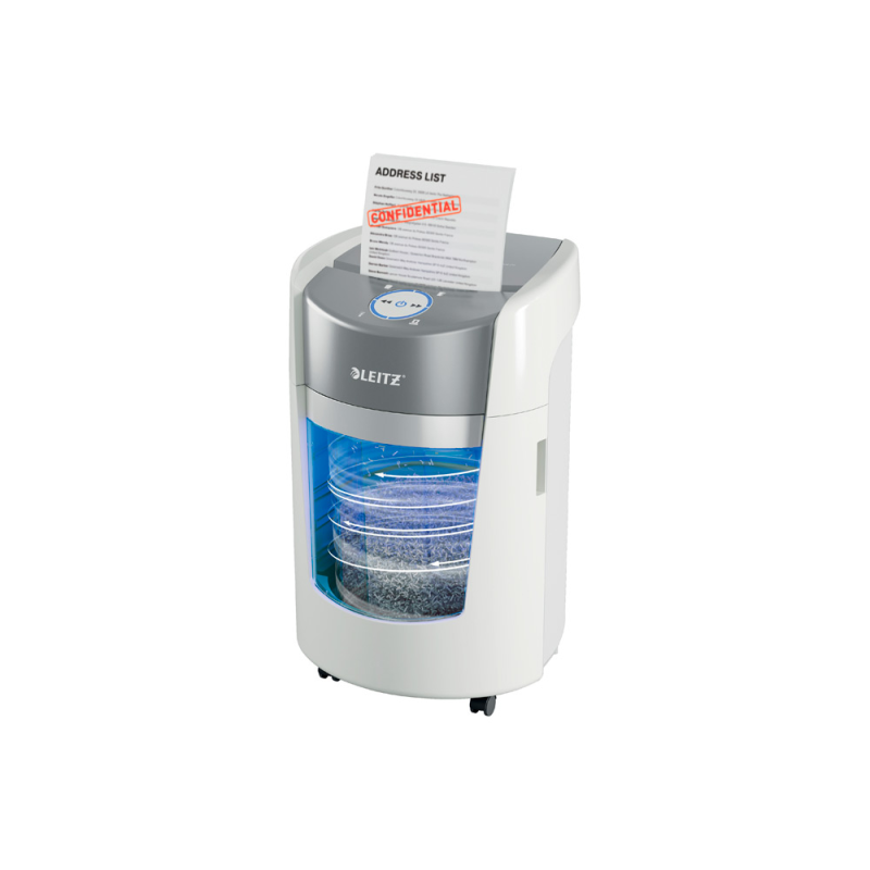 Destructora de documentos leitz optimax 350 small office p5 capacidad corte 8 hojas destruye grapas clips