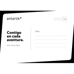 Lote antartik dia del padre 2026 34 piezas + 2 cartelas diseño + 10 postales + display antartik