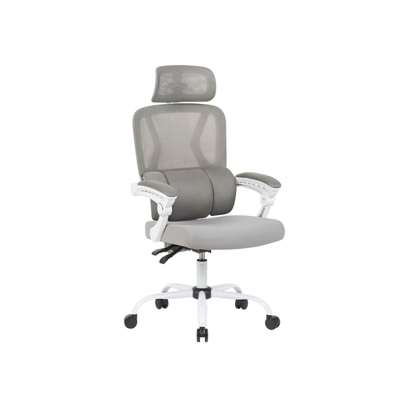 Silla q-connect direccion reggio malla alt max 1300 mm anc 520 mm prof 480 mm ruedas premium color gris blanco