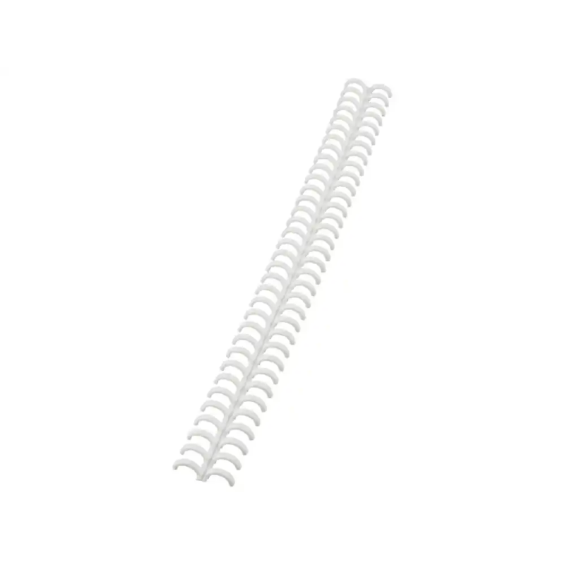 Canutillo gbc ibiclick plastico blanco 8 mm caja de 50 unidades