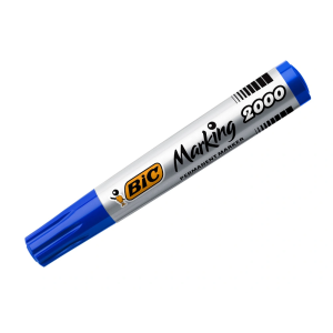 Rotulador bic marcador eco permanente marking 2000 azul trazo 1,7 mm caja de 12 unidades