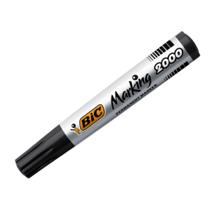 Rotulador bic marcador eco permanente marking 2000 negro trazo 1,7 mm caja de 12 unidades