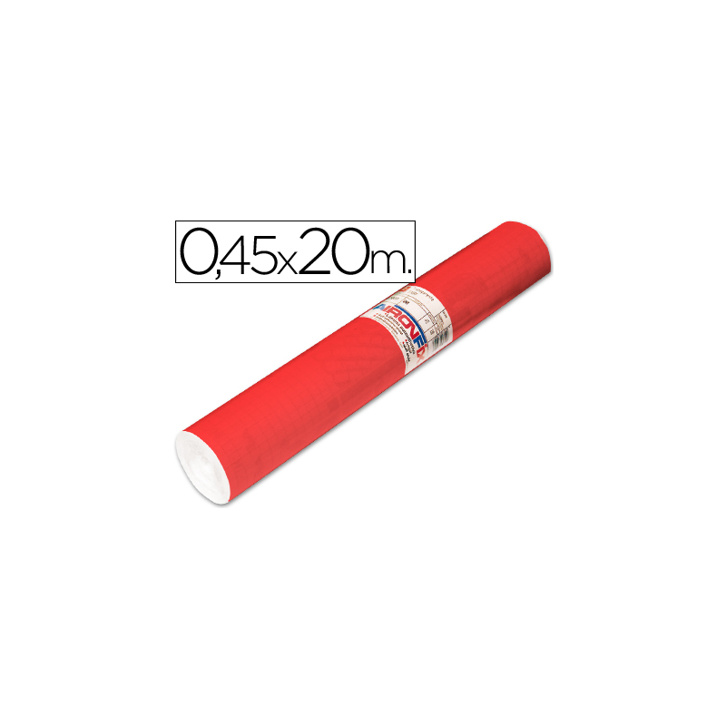 Rollo adhesivo aironfix unicolor rojo mate claro 67151 rollo de 20 mt