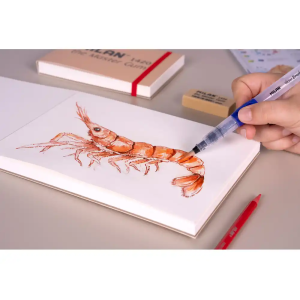 Bloc de dibujo acuarela milan 1420 master gum din a5 30 hojas grano fino 300 gr