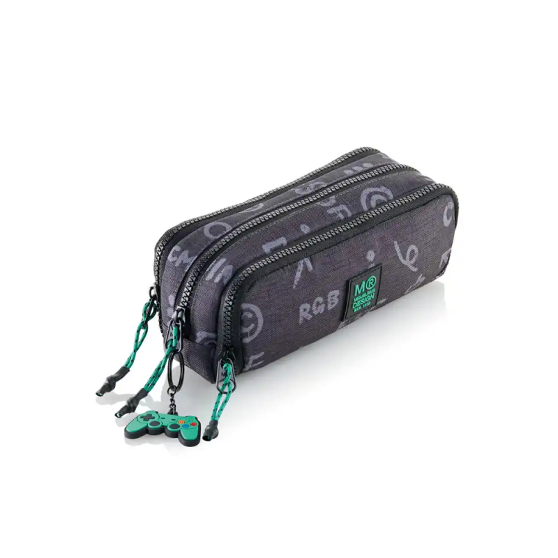 Bolso portatodo miquelrius triple game over 220x50x80 mm