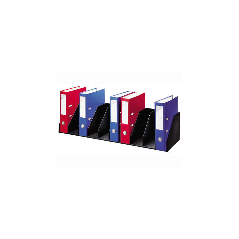 Organizador de armario paperflow negro. baldas fijas 802 mm 10 compartimentos