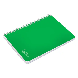 Cuaderno espiral liderpapel a4 witty tapa dura 80h 90gr rayado horizontal con margen color verde
