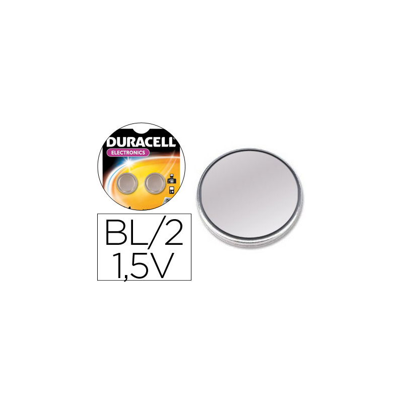 Pila duracell alcalina lr44 boton blister de 2 unidades