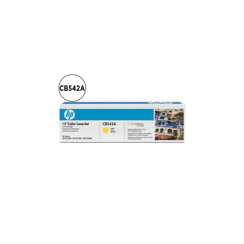 Toner hp cb542a color laserjet cp-1215/cp-1515/cp-1518 amarilo with colorsphere -1.400pag-