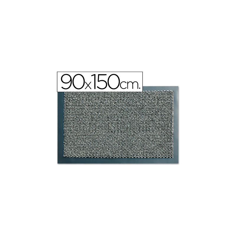 Alfombra fast-paperflow antipolvo lavable gris 90x150 cm