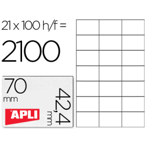 Etiqueta adhesiva apli 1276...