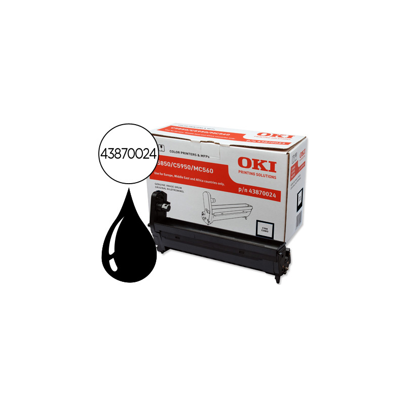 Tambor oki c5850/5950 negro 20000 paginas