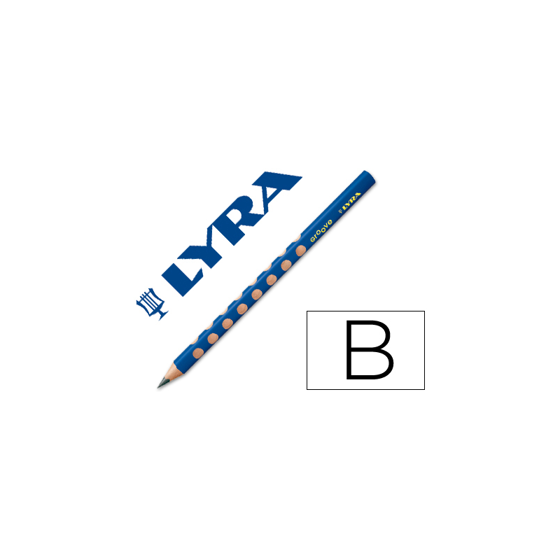 Lapices de grafito lyra groove triangular mina b de 4,25 mm