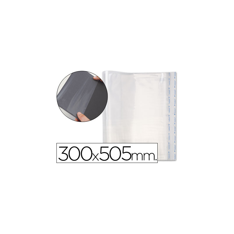 Forralibro pp ajustable adhesivo 300x550 mm