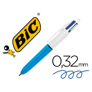 Boligrafo bic cuatro...