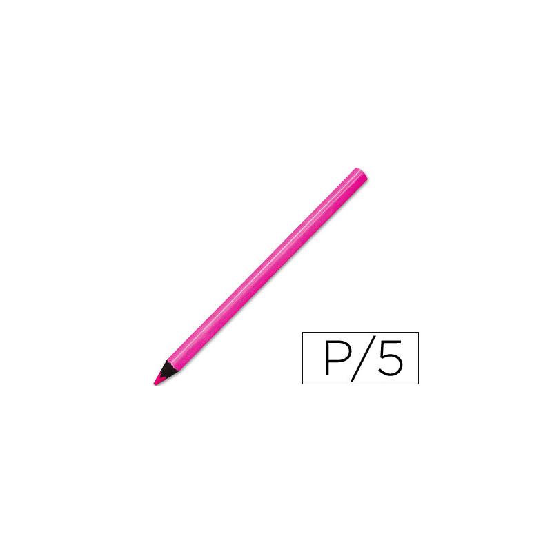Lapices fluorescente liderpapel jumbo neon rosa