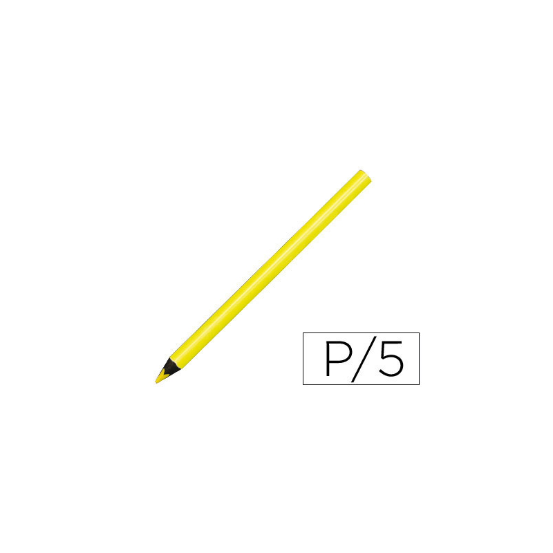 Lapices fluorescente liderpapel jumbo neon amarillo