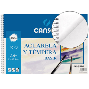 Bloc dibujo acuarela din a3...