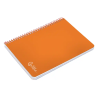 Cuaderno espiral liderpapel a4 witty tapa dura 80h 90gr pauta 2,5mm con margen color naranja