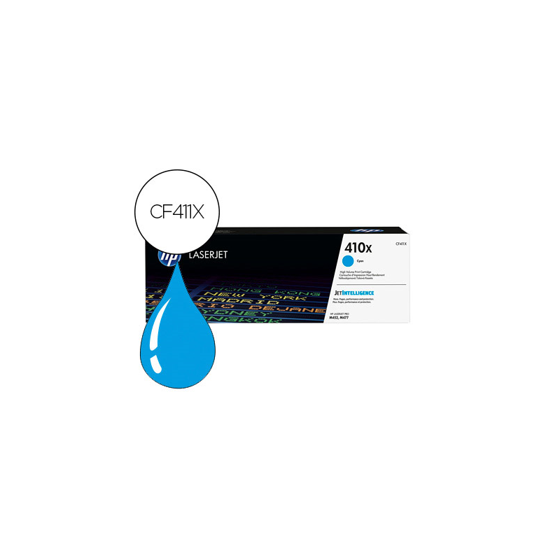 Toner hp color laserjet pro m377 / m452 / mfp m477 cian 5000 paginas