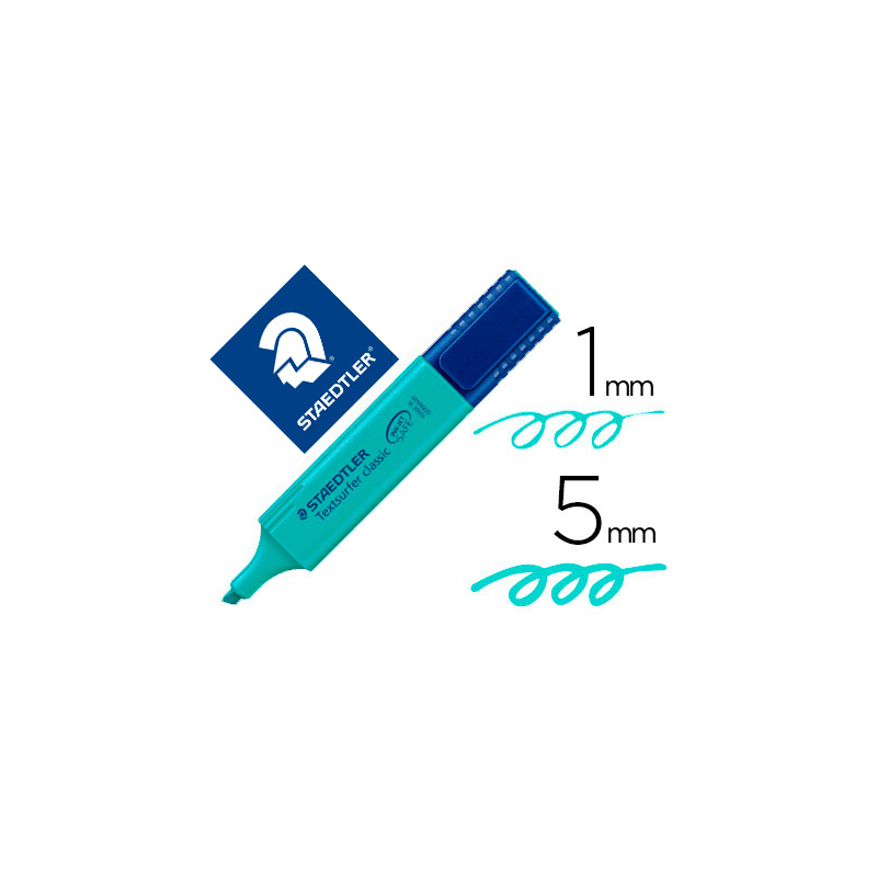 Rotulador staedtler textsurfer classic 364 fluorescente turquesa