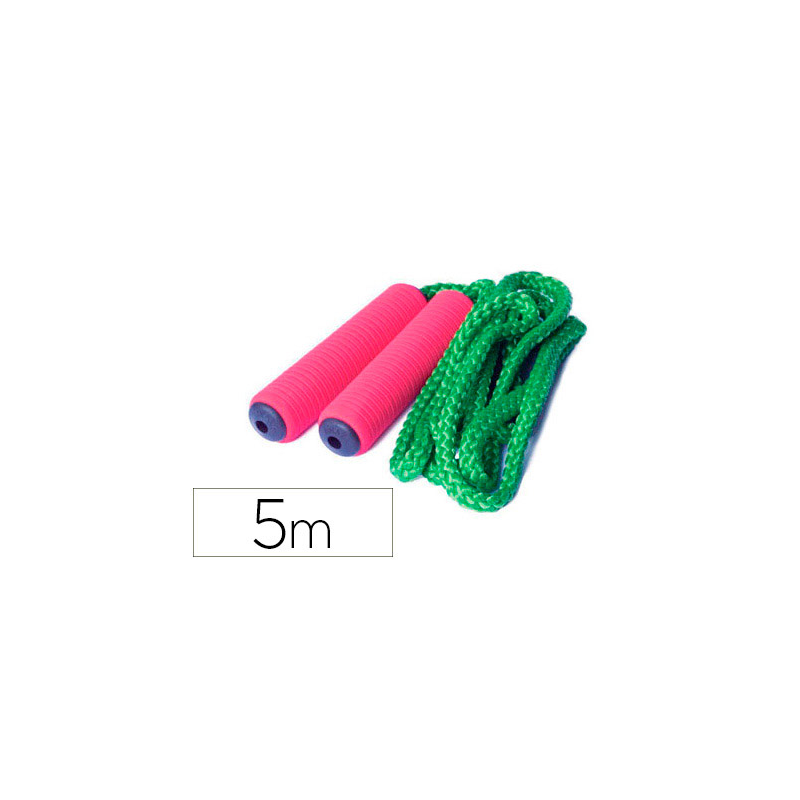 Cuerda individual amaya en polipropileno trenzado en 16 usos con mango foam 5 m