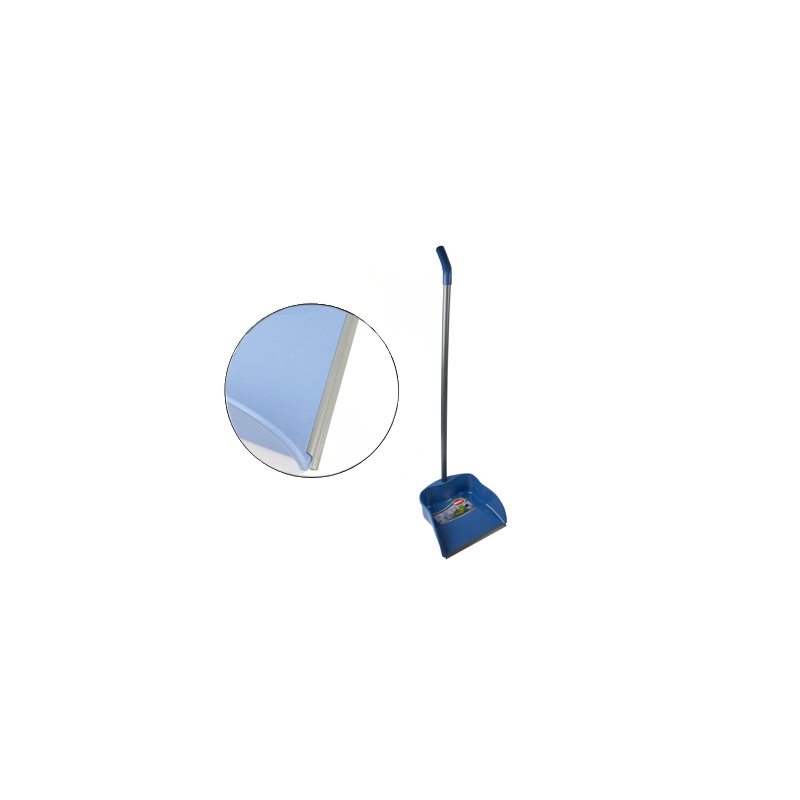 Recogedor con perfil de goma 23 cm con palo