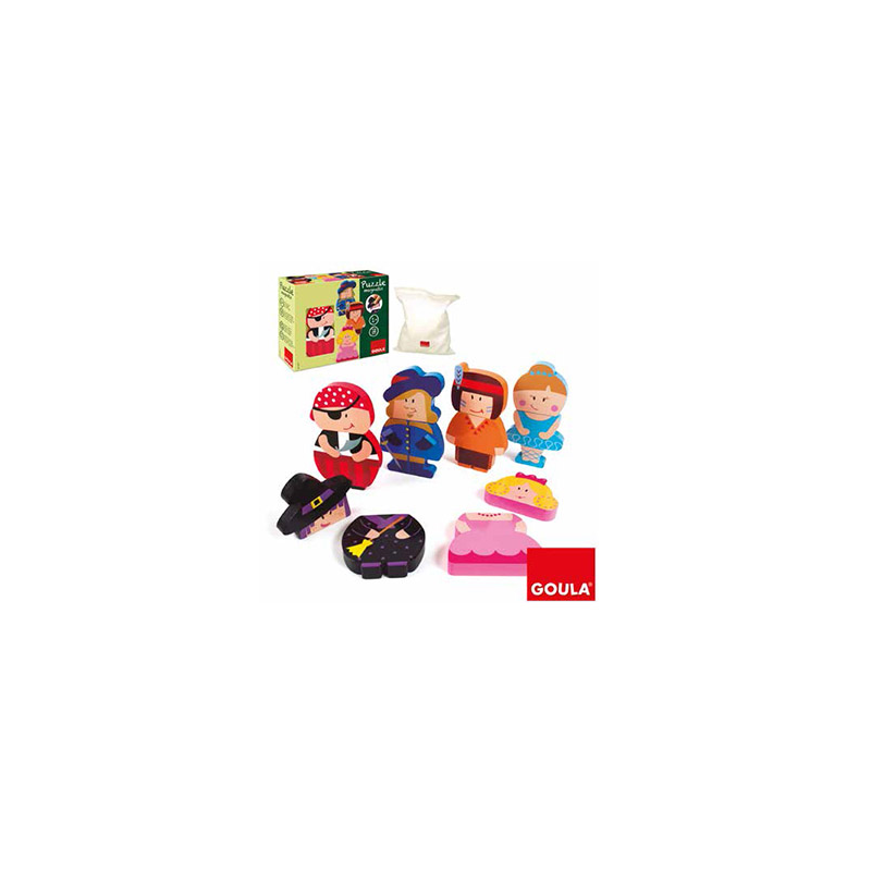 Puzle goula infantil personajes magneticos