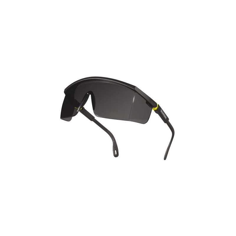 Gafas deltaplus de proteccion policarbonato monobloque ahumado color gris-amarilla uv400