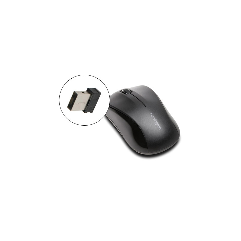 Raton kensington valumouse inalambrico 1000 dpi receptor usb 2,4 ghz negro