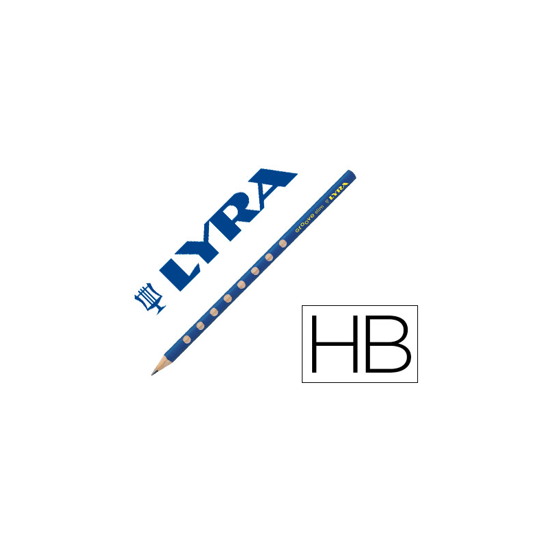 Lapices de grafito lyra groove slim mina hb