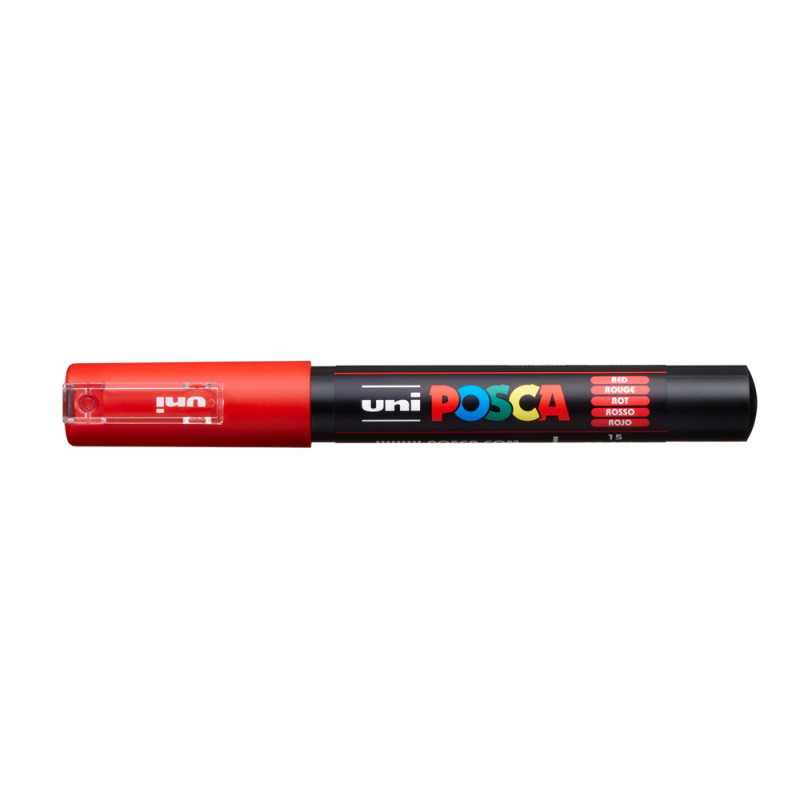Rotulador uni posca 0,7 mm pc-1m rojo