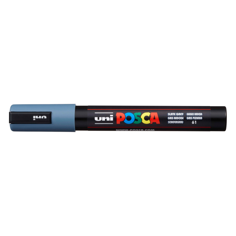 Rotulador uni posca 1,8 - 2,5 mm pc-5m gris pizarra
