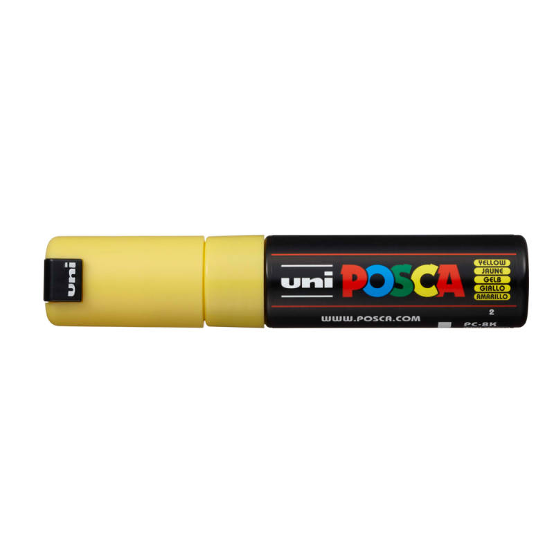 Rotulador uni posca 8 mm pc-8k amarillo