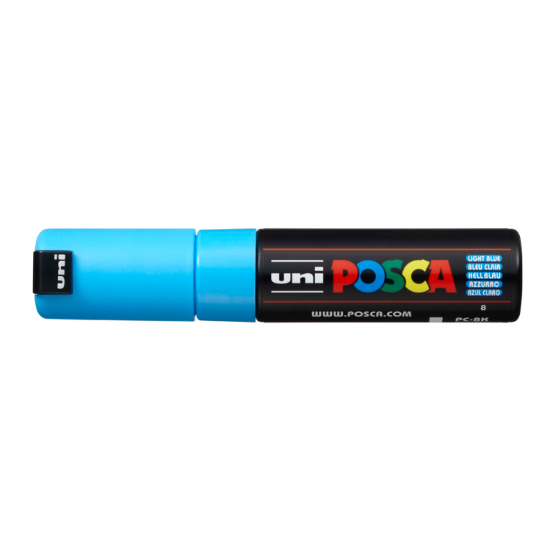 Rotulador uni posca pc-8k azul claro