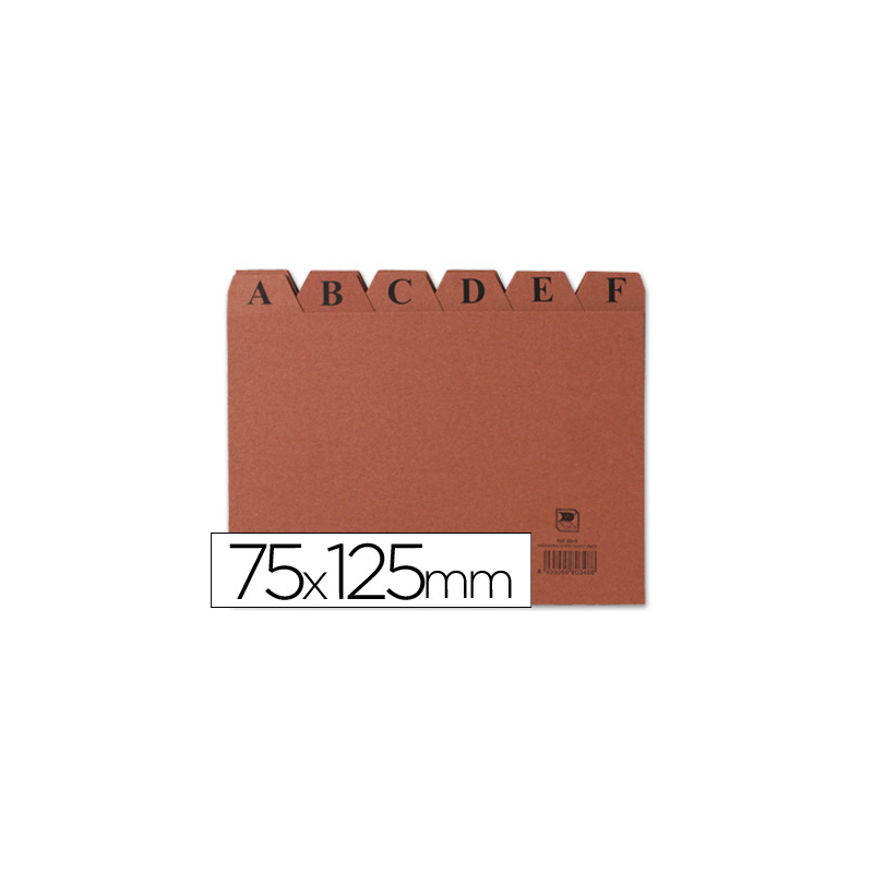 Indice fichero carton nº2 75x125 mm