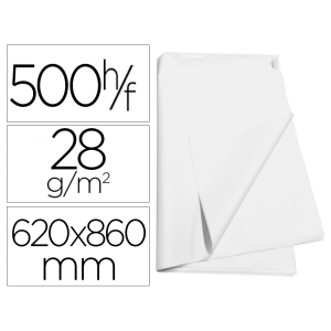 Papel manila blanco 62x86...