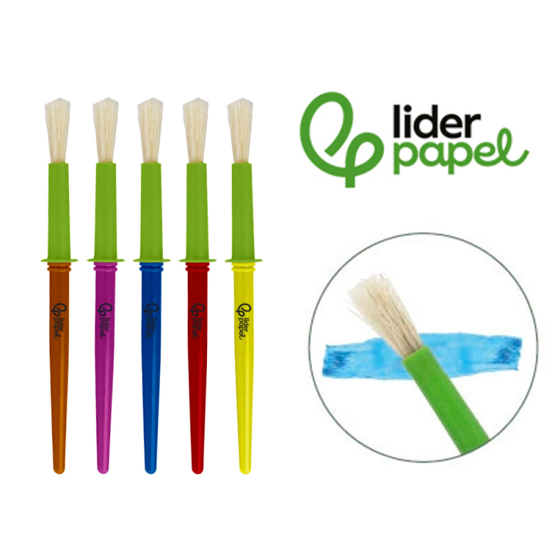 Pinceles escolares liderpapel mediano