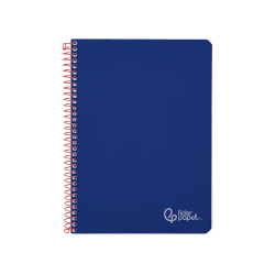 Cuaderno espiral liderpapel a4 witty tapa dura 80h 90gr pauta 3,5mm con margen color azul oscuro