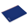 Cuaderno espiral liderpapel a4 witty tapa dura 80h 90gr pauta 3,5mm con margen color azul oscuro
