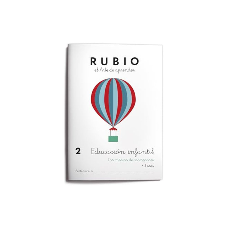 Cuaderno rubio educacion infantil 2 medios de transporte