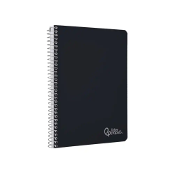 Cuaderno espiral liderpapel a4 witty tapa dura 80h 90gr pauta 3,5mm con margen color negro