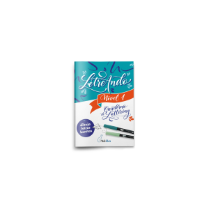Cuaderno lettering minkblau...