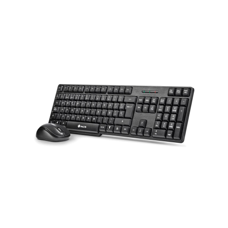Set teclado y raton ngs inalambricos 2.4ghz usb color negro