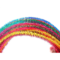 Limpiapipas de chenilla liderpapel 30 cm colores brillantes surtidos bolsa de 100 unidades