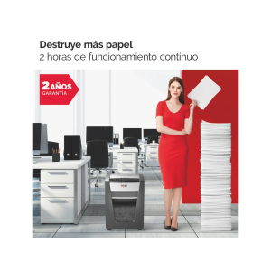 Destructora de documentos rexel momentum m510 capacidad de corte 10 hojas destruye grapas y clips papelera 23 l