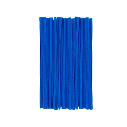 Limpiapipas de chenilla liderpapel 30 cm color azul mate bolsa de 100 unidades