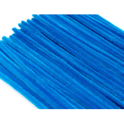 Limpiapipas de chenilla liderpapel 30 cm color azul mate bolsa de 100 unidades